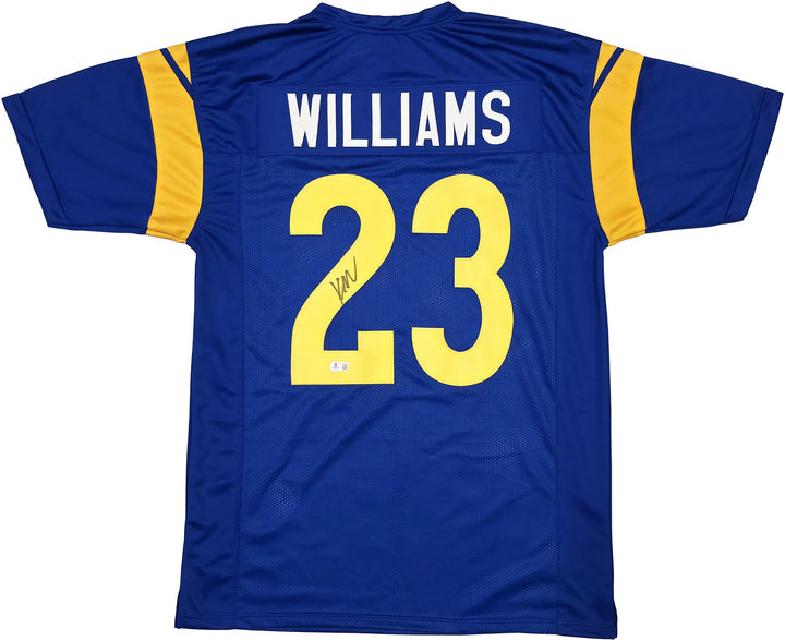 Los Angeles Rams Kyren Williams Signed Blue Jersey Beckett