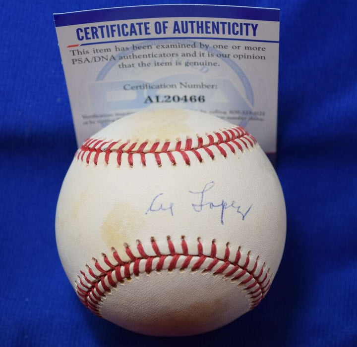 Al Lopez PSA DNA Coa Autograph American League OAL Signed Baseball