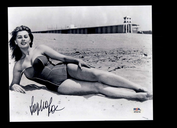 Sophia Loren PSA DNA Coa Signed 8x10 Photo Autograph