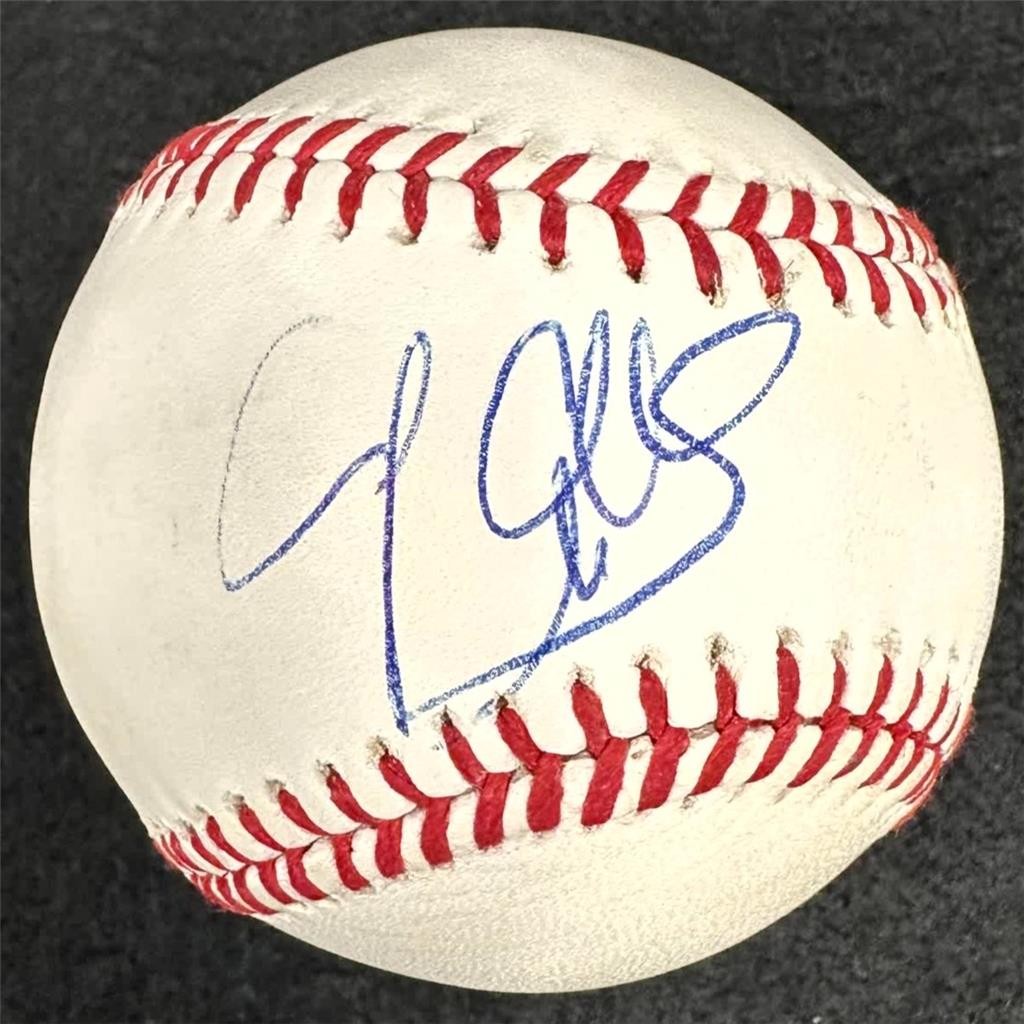 Lance Bass signed MLB Baseball NSYNC singer autograph ~ JSA COA