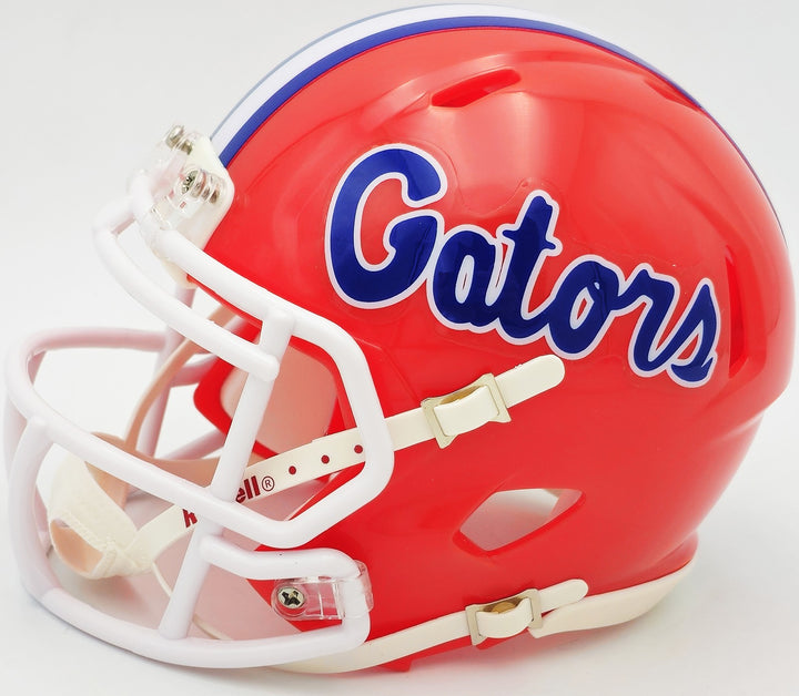 Steve Spurrier Auto Signed Florida Gators Orange Speed Mini Helmet Beckett Wit