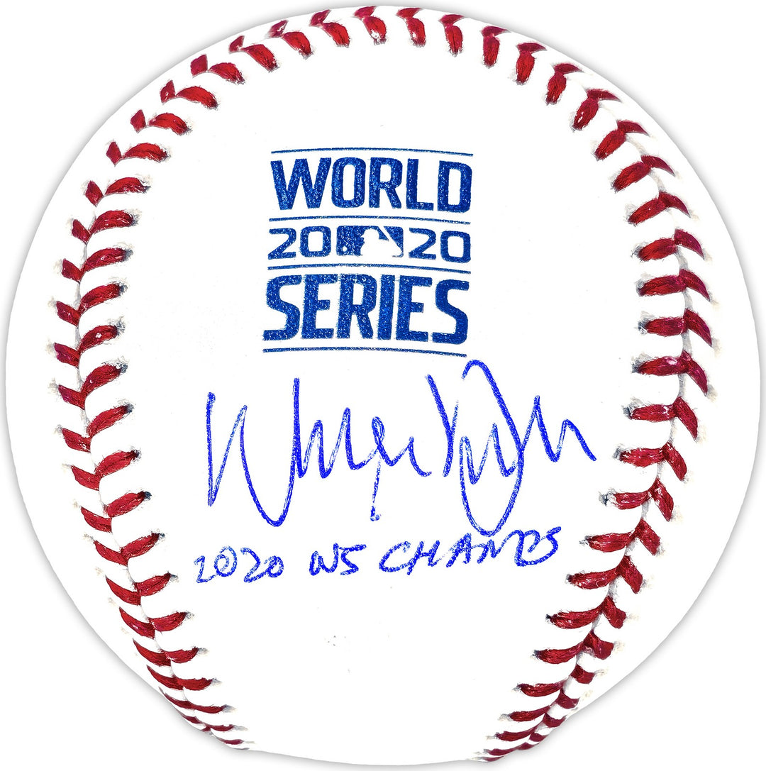Walker Buehler Auto Official 2020 WS MLB Baseball Dodgers 2020 WS Champs Beckett