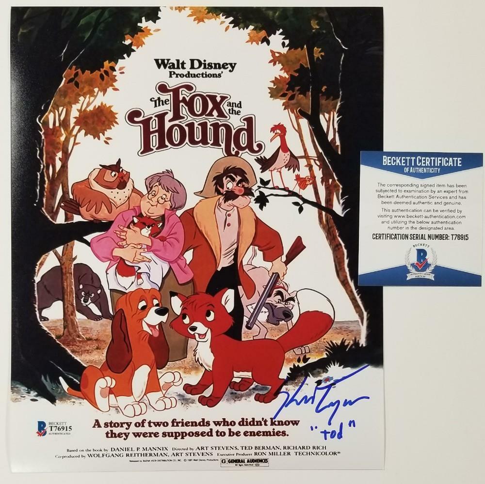 Keith Coogan signed "Tod" Disney Fox and the Hound 8x10 Photo ~ BAS COA