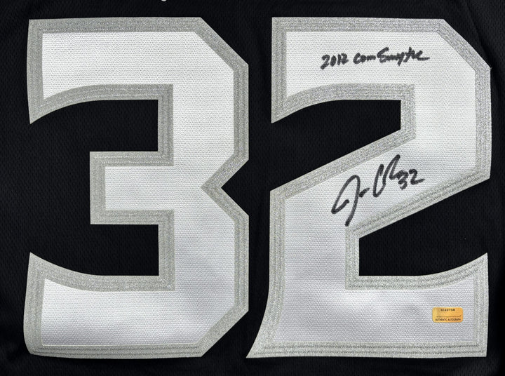 Jonathan Quick Autographed LA Kings 2012 Stanley Cup Jersey Conn Smythe IGM COA