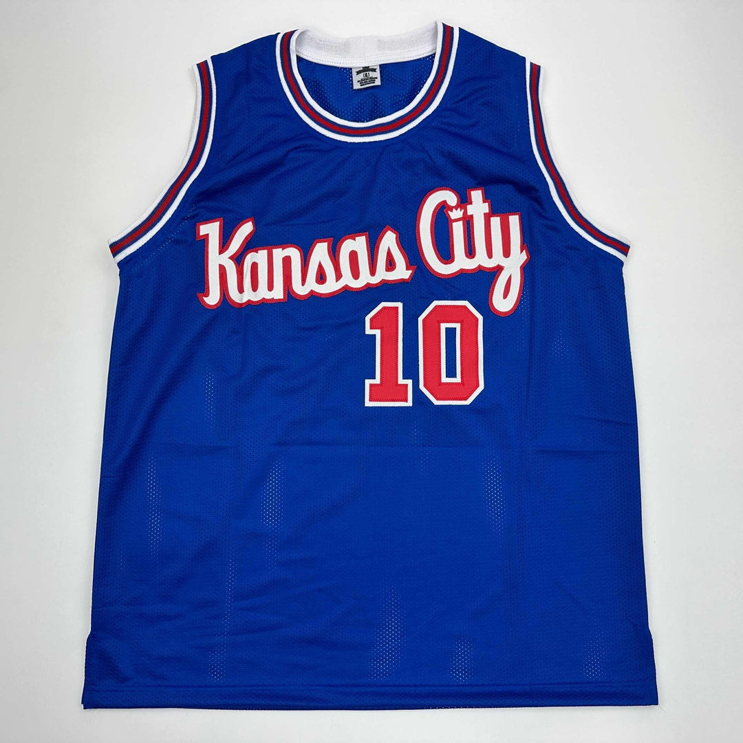 Autographed/Signed DeMar DeRozan Sacramento Blue KC Retro Jersey BAS COA
