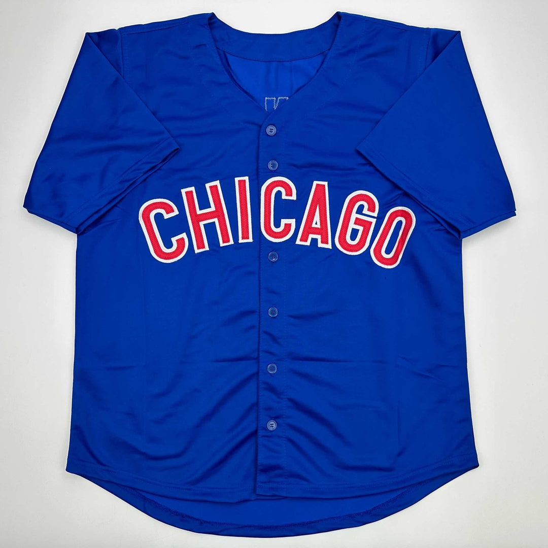 Autographed/Signed Shota Imanaga Chicago Blue Jersey Beckett BAS COA