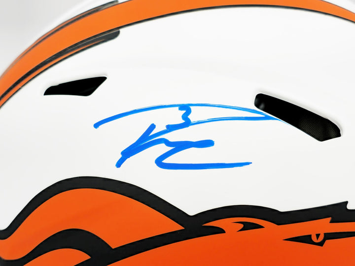 Russell Wilson Auto Broncos Lunar Eclipse White Full Size Auth Helmet Fanatics