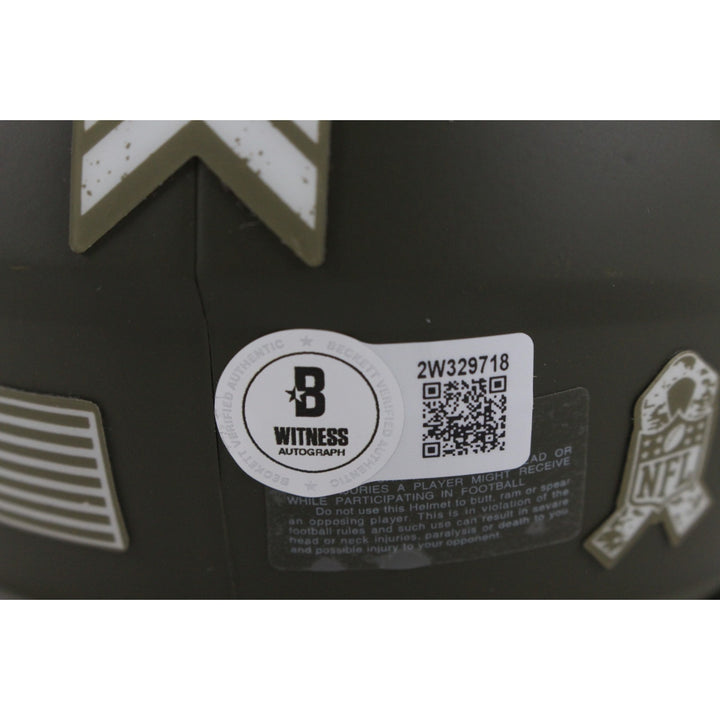 John Lynch Autographed Tampa Bay Buccaneers 22 STS Mini Helmet Beckett 49979