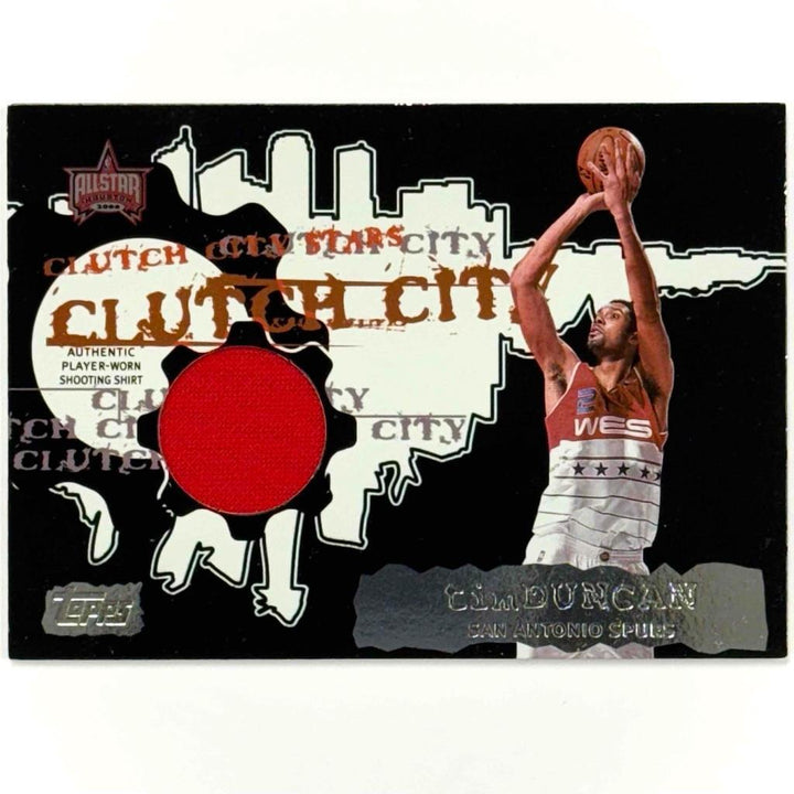 2006-07 Topps Tim Duncan HOF Clutch City 06 All-Star Game used Jersey relic /99