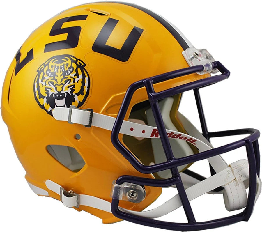 Unsigned Yellow LSU Tigers Full Size Speed Replica Helmet