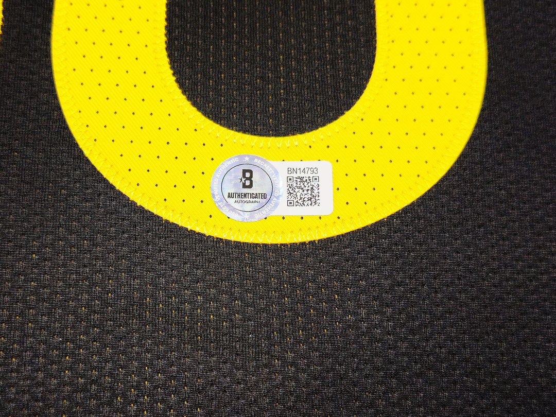 Warriors Stephen Curry Auto Black Nike Authentic City Jersey 52 +2 Beckett