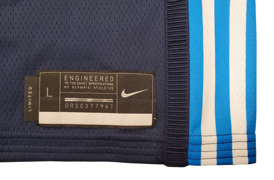 Team Greece Giannis Antetokounmpo Auto Signed Blue Nike Jersey Size L Beckett