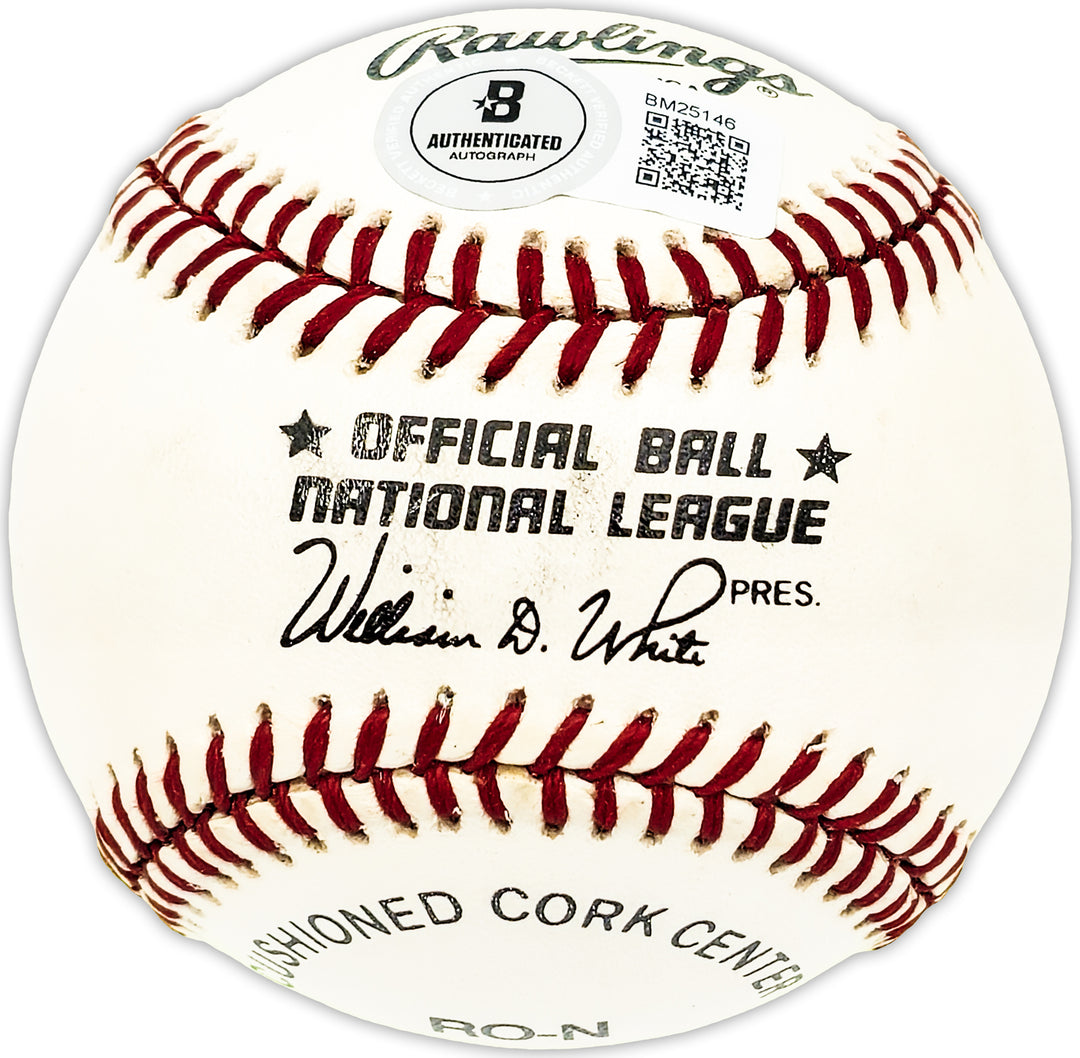 Joe Hutcheson Autographed NL Baseball Brooklyn Dodgers Beckett QR #BM25146