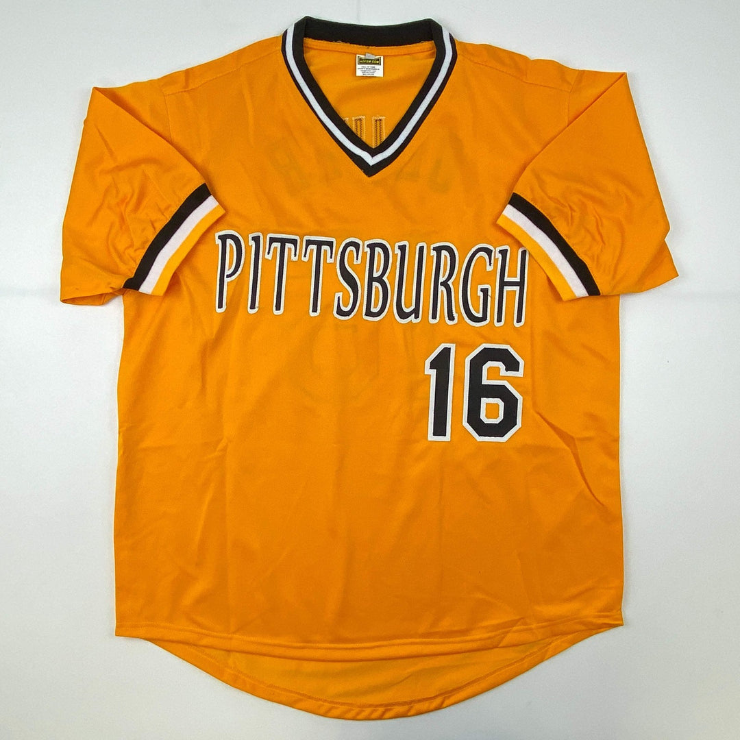 Autographed/Signed AL OLIVER Pittsburgh Yellow Jersey JSA COA Auto