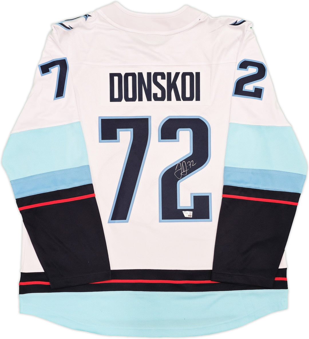 Kraken Joonas Donskoi Auto White Fanatics Breakaway Jersey XL Inaugural Season