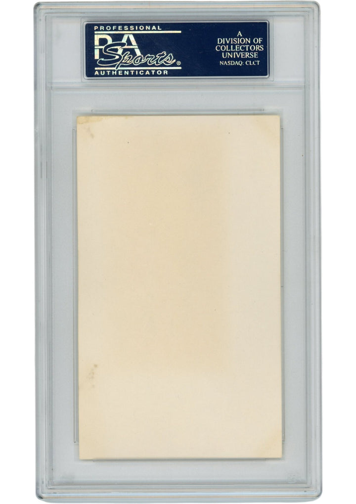 Wayne Millner Autographed Washington Redskins Index Card Insc. Slab PSA 54885