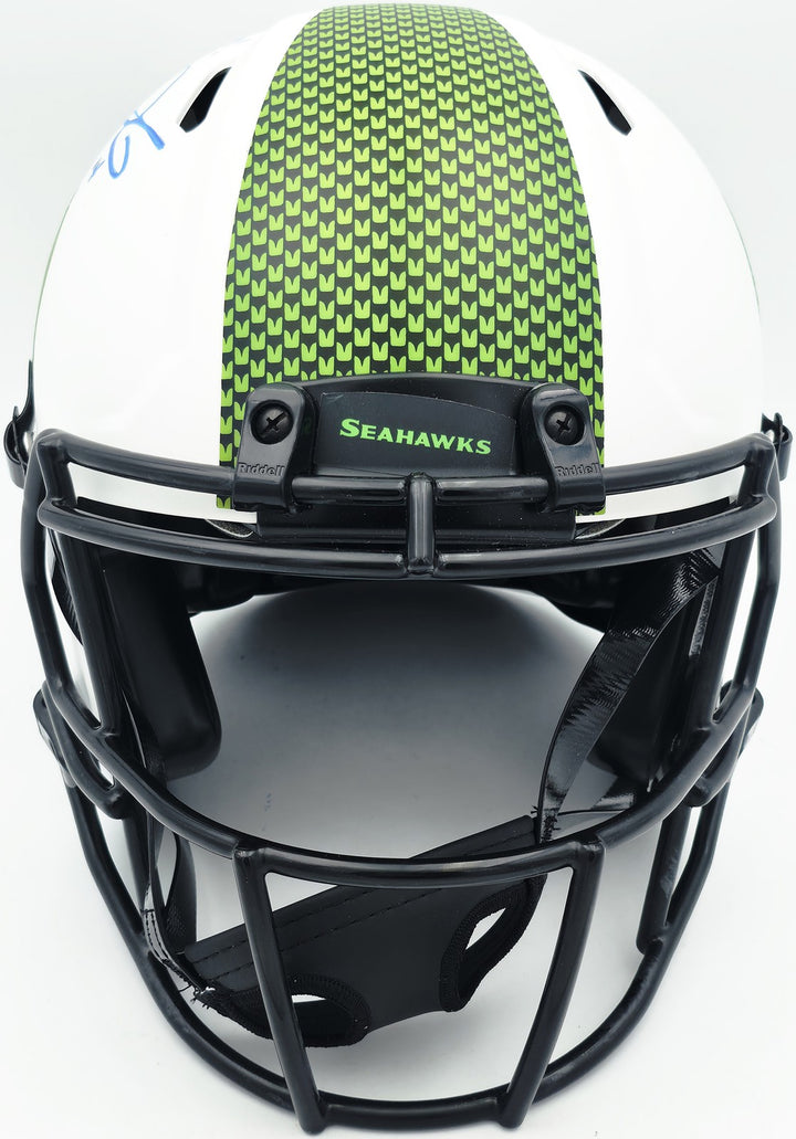 Sam Darnold Auto Seahawks Lunar Eclipse White Full Size Auth Helmet SB LX Champs