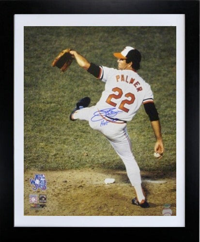 Jim Palmer signed Baltimore Orioles 1979 WS 16X20 Photo Framed HOF-LEAF Holo
