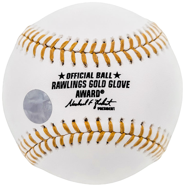 Ichiro Suzuki Auto Official MLB Gold Glove Logo Baseball Mariners 10x GG IS Holo