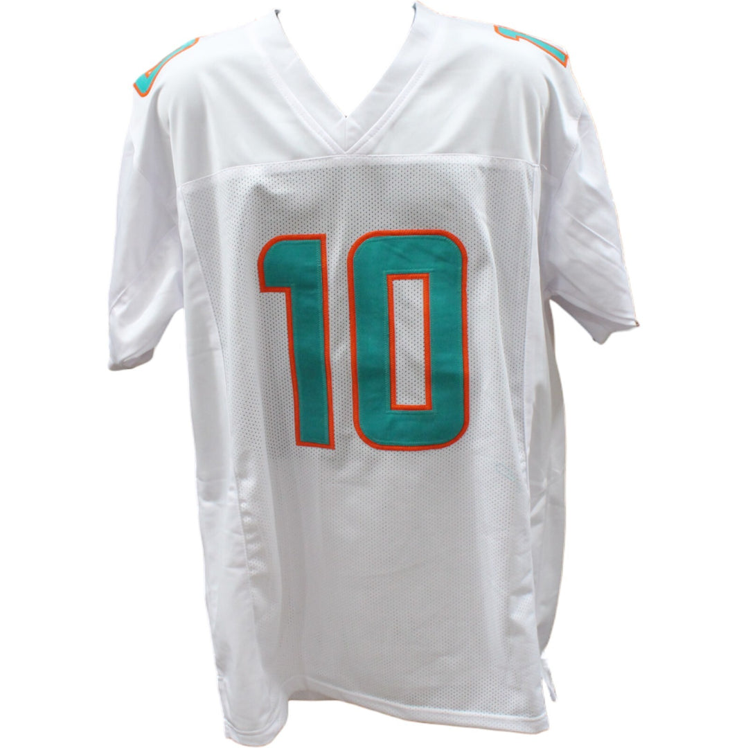 Tyreek Hill Autographed/Signed Pro Style White Jersey Beckett 36250