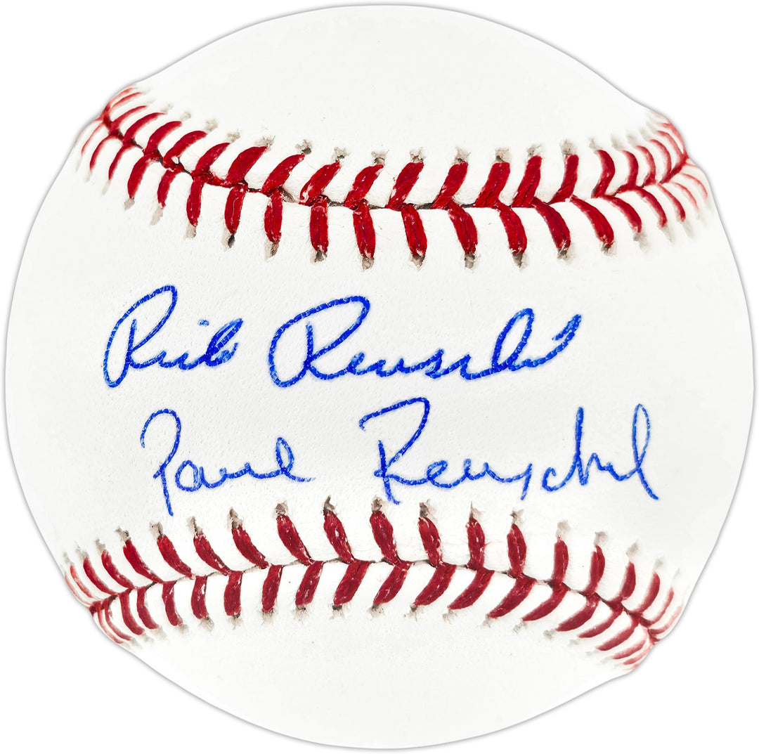 Rick & Paul Reuschel Signed MLB Baseball Cubs Beckett Witness