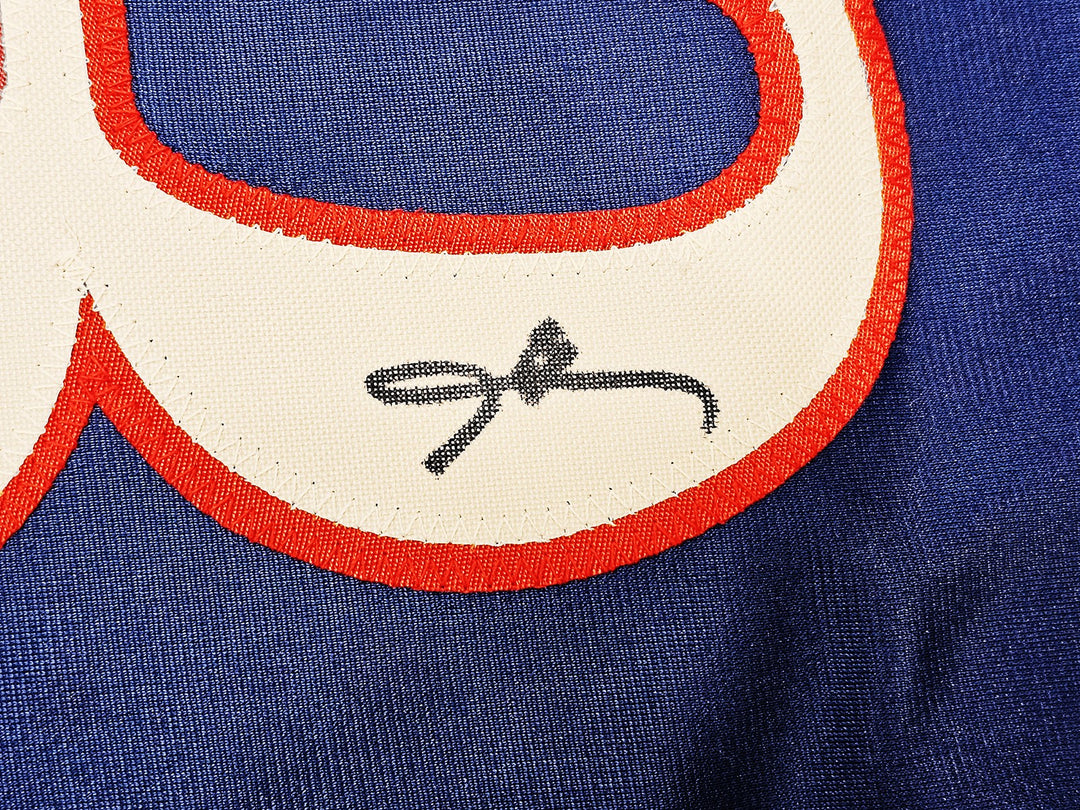 Philadelphia 76ers Allen Iverson Signed Blue Jersey Beckett Witness