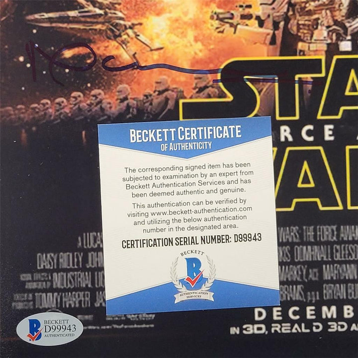 Neal Scanlan signed Star Wars Ep. 7 TFA 11x17 Photo Movie Poster BB-8 ~ BAS