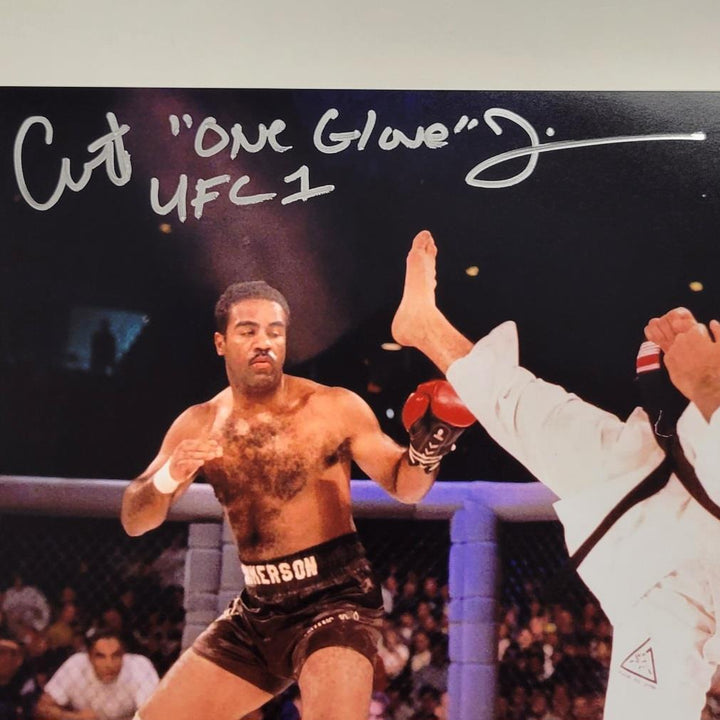 Art Jimmerson "One Glove, UFC 1" signed 11x14 Photo MMA autograph ~ Beckett BAS