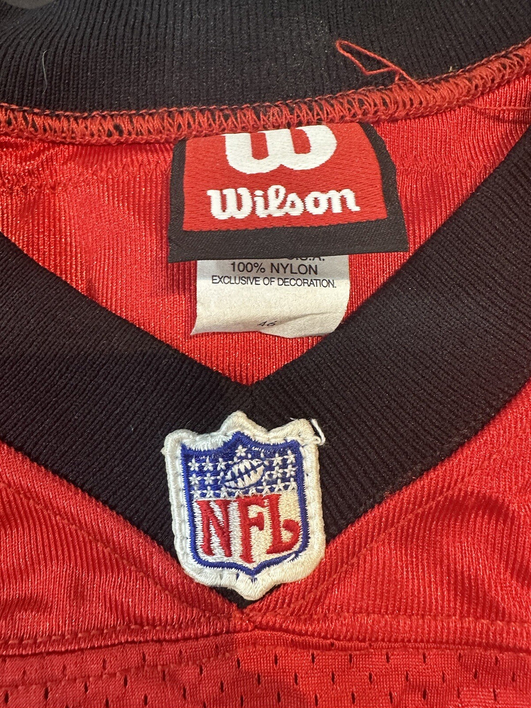Keyshawn Johnson Jets AFC Wilson Authentic Game Used Issue Pro Bowl Patch Jersey