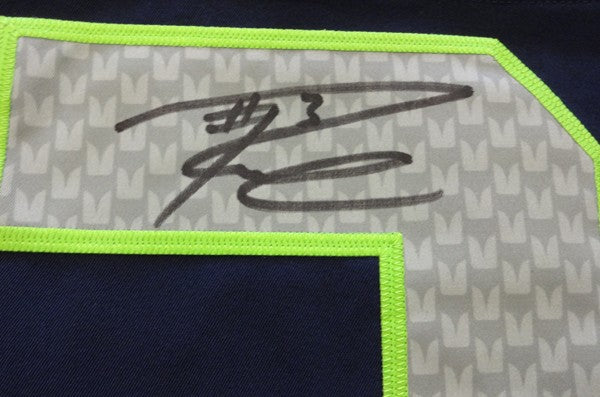 Seattle Seahawks Russell Wilson Signed Blue Nike Elite Jersey Size 48 RW Holo