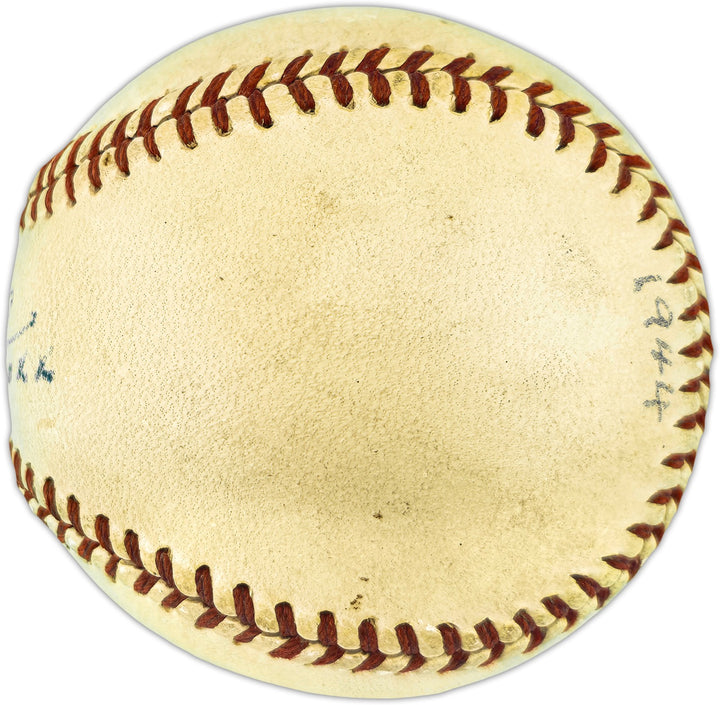 Jimmie Foxx Signed AL Baseball A's (Single Signed) PSA/DNA & Beckett AE41480