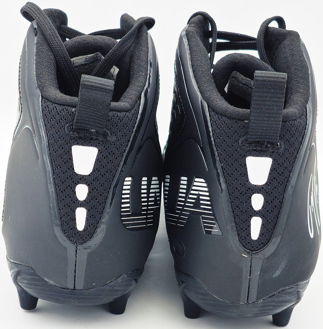 Tyler Lockett Auto Black Under Armour Team Fierce MC Cleats Seahawks Size 10