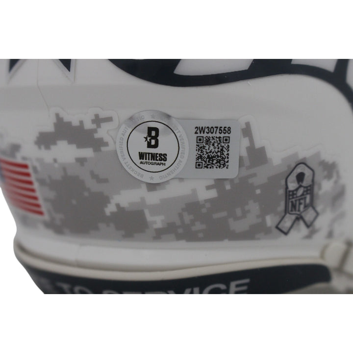 Von Miller Autographed/Signed Denver Broncos 24 Salute Mini Helmet Beckett 48702