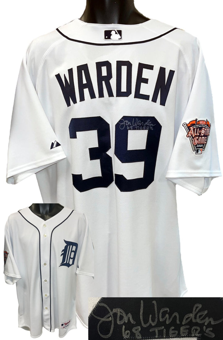Jon Warden signed Detroit Tigers OFC MLB Majestic Authentic White Jersey #39