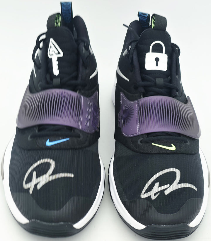 Giannis Signed 2021 PE Promo Nike Zoom Freak 3 NRG Shoes Size 17 BAS Witness