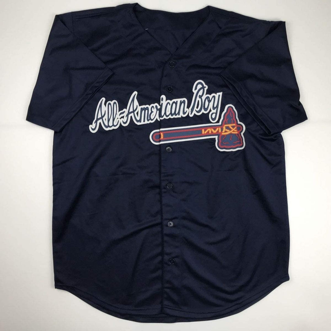 Autographed/Signed Dale Murphy Atlanta Dark Blue Jersey PSA/DNA COA