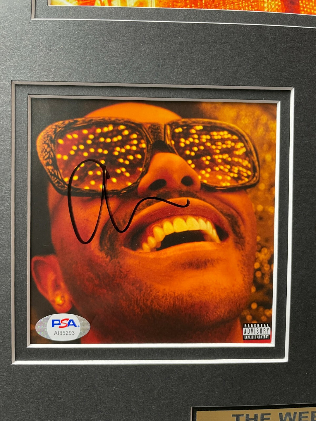 The Weeknd Signed Blinding Lights CD Album Framed Collage PSA/DNA COA Autograph