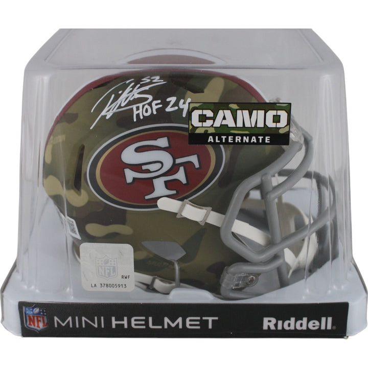 Patrick Willis Signed San Francisco 49ers Camo Mini Helmet HOF Beckett 48964