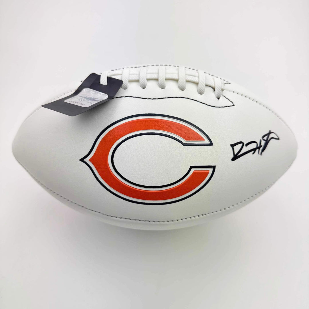 Autographed/Signed Devin Hester Chicago Bears Full Size White Panel Logo JSA COA