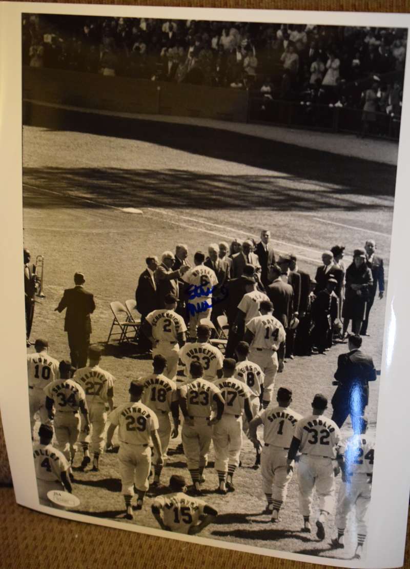 Stan Musial Cert Jsa Original 11x14 Photo Authentic Autograph