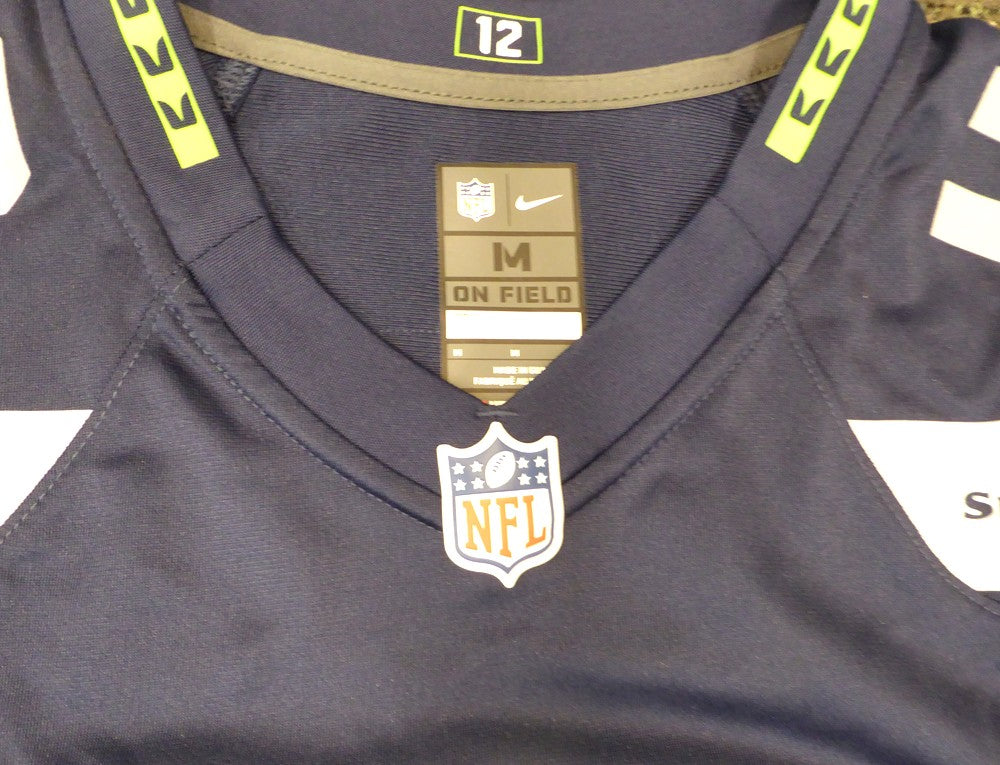 Seattle Seahawks Shaquem Griffin Signed Blue Nike Jersey Size M MCS Holo