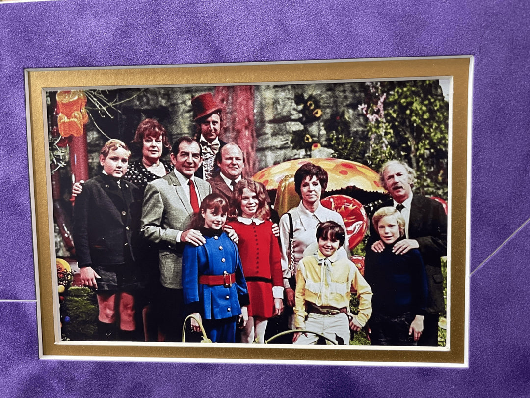 Willy Wonka Kids x5 Signed Framed 11x14 Photo Golden Ticket Themmen COA Auto Blk