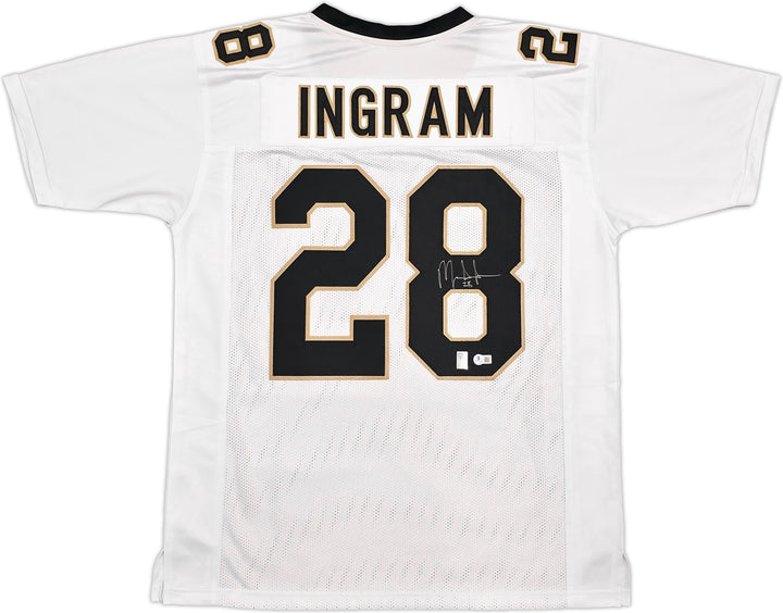New Orleans Saints Mark Ingram Signed White Jersey Beckett