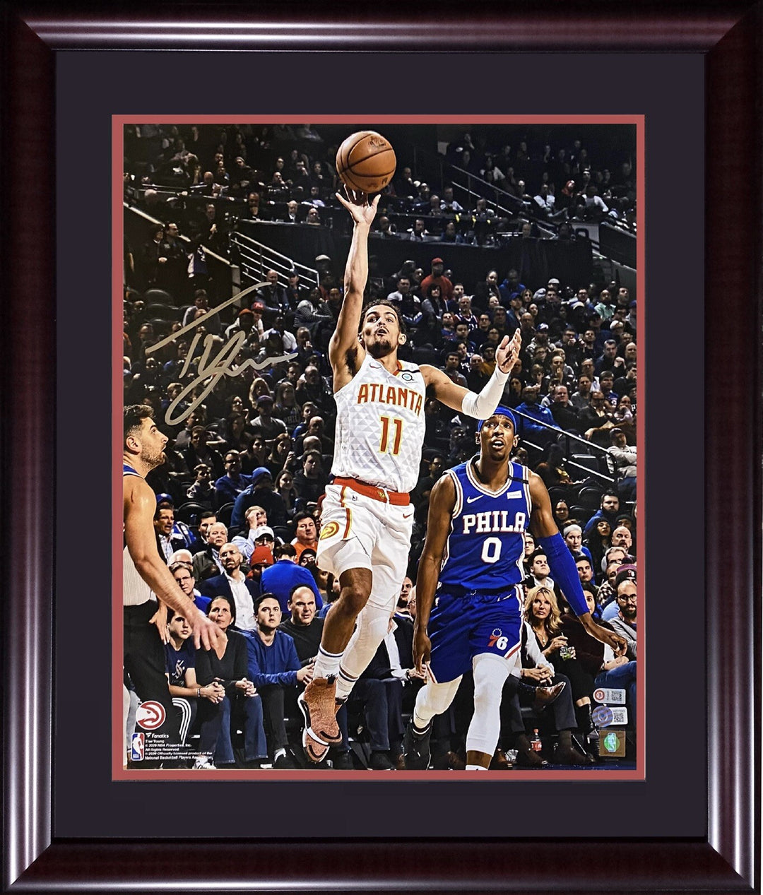 Trae Young Atlanta Hawks Signed 16x20 Photo Framed Autograph Beckett BAS Coa
