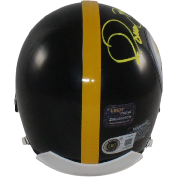 Jerome Bettis Signed Pittsburgh Steelers VSR4 Mini Helmet HOF Beckett WIT 57544