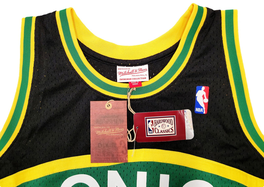 Sonics Shawn Kemp Auto Black Mitchell Ness HWC Swingman Jersey XL Reign Man