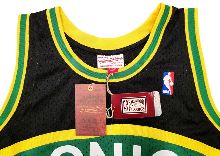 Sonics Shawn Kemp Auto Black Mitchell Ness HWC Swingman Jersey XL Reign Man