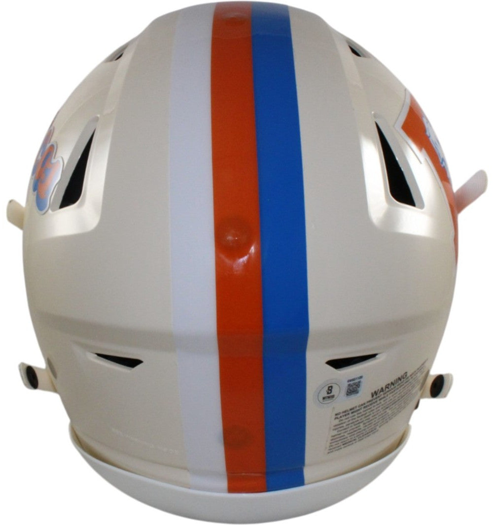 John Elway Autographed Denver Broncos SpeedFlex Retro Helmet Beckett WIT 55391