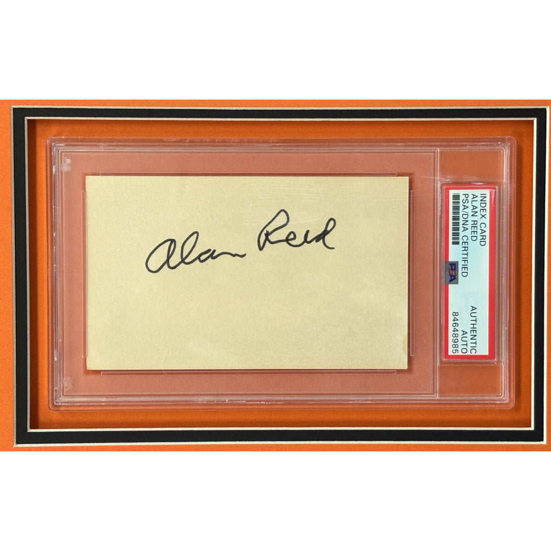Alan Reed Fred Flintstones Signed Cut PSA/DNA Framed COA Autographed The