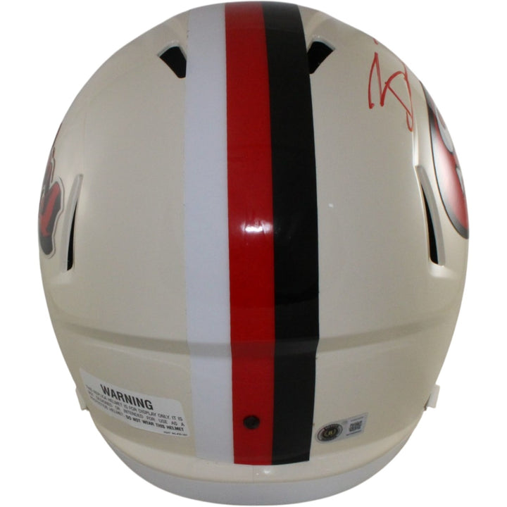 Brock Purdy Autographed San Francisco 49ers F/S Retro Helmet Beckett WIT 56910
